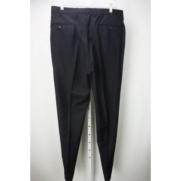 Burberry Solid Blue S100s Wool Mens Pants Trousers Sz 52 EU NEW